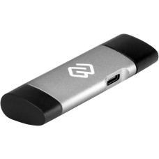 DIGMA Устройство чтения карт памяти USB 2.0/Type C CR-CU2520-G серый