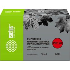 Картридж CACTUS Картридж CS-PFI120BK, PFI-120 BK, черный пигментный / CS-PFI120BK