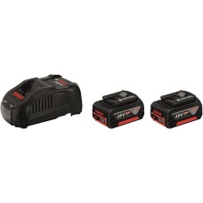 BOSCH Батарея аккумуляторная GBA, 18В, 5Ач, Li-Ion, ЗУ в комплекте [1600a00b8j]