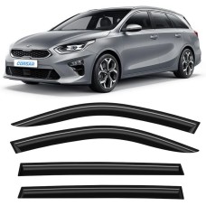 Дефлекторы CORSAR Дефлекторы Kia Ceed III 18-н.в. универсал, нак., 4шт
