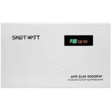 SMARTWATT Стабилизатор напряжения AVR Slim 5000RW белый [4512020310005]