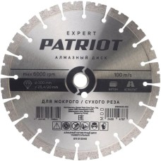 Диск алмазный PATRIOT Диск алмазный сегментный (300х25 мм)