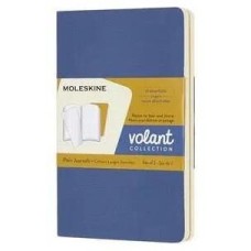 MOLESKINE Блокнот Volant, 80стр, без разлиновки, мягкая обложка, синий [qp713b41m17]
