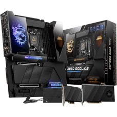 MSI Материнская плата MEG Z890 GODLIKE Z890, LGA1851, 4*DDR5, 2*PCIEx16, 1*PCIEx4, 8*M.2, 7*TypeC, 8*USB3.2Gen2, 4*USB3.2Gen1, 4*USB2.0, 4*SATA3.0, 10G, 5G, 2xType-C(DP), E-ATX, RTL