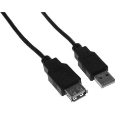 KINGPRICE Кабель-удлинитель KP-AmAf-v2-3m USB A(m) USB A(f) 3м черный