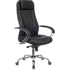 БЮРОКРАТ Кресло эргономичное CH-609SL/ECO черный экокожа крестов. металл хром