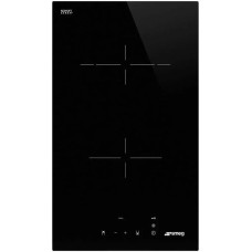 SMEG Электрическая варочная поверхность SE232TD1, конфорок: 2 шт., стеклокерамика, независимая, черный