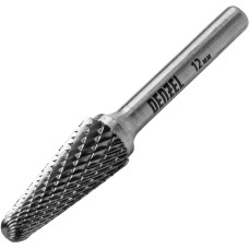 DENZEL Борфреза по металлу твердосплавная, коническая закругленная, тип-L, 12 мм 72071