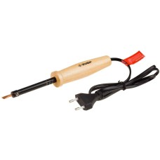 ЗУБР 25 Вт, клин, электропаяльник с деревянной рукояткой (55405-25)