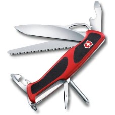 VICTORINOX Нож перочинный RangerGrip 78 (0.9663.MC) 130мм 12функц. красный/черный карт.коробка
