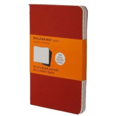 MOLESKINE Блокнот CAHIER JOURNAL CH116 Large 130х210мм обложка картон 80стр. линейка клюквенный (3шт)
