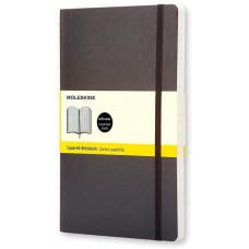 MOLESKINE Блокнот CLASSIC SOFT QP617 Large 130х210мм 192стр. клетка мягкая обложка черный