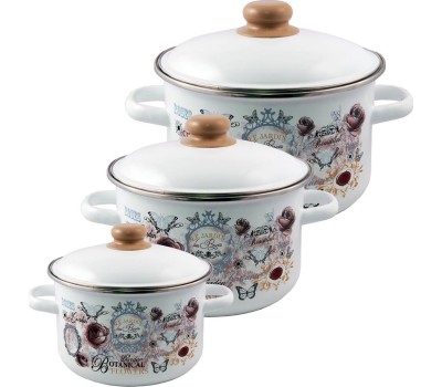 Кастрюля APPETITE 1RD181М Roses 3,0л