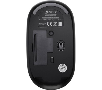 Мышь ОКЛИК 535MW черный/черный оптическая (1000DPI) беспроводная USB (2BUT)