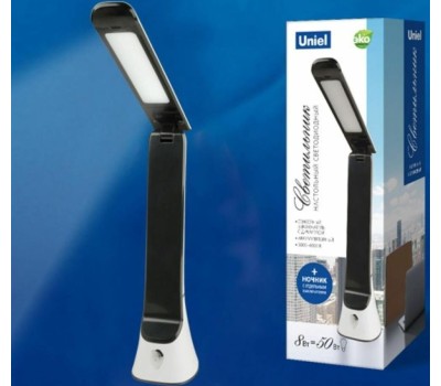 ЭЛЕКТРИКА UNIEL (UL-00006474) TLD-564 WHITE-BLACK/LED/500LM/3000-6000K/DIMMER/NIGHTLIGHT
