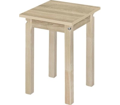 Табурет ЭЛЕГИЯ Табурет ПН ЛДСП (Бесцветный (Лак),Дуб Сонома) (1 кор.)