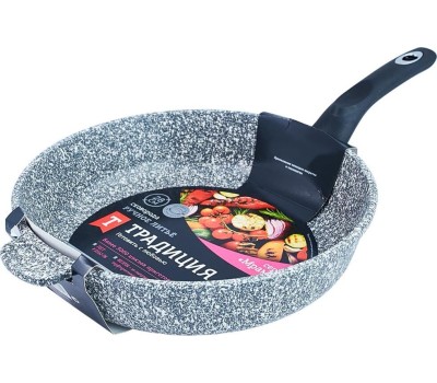 Сковорода ТРАДИЦИЯ ТМ2281 а/пр литая 28см Мрамор