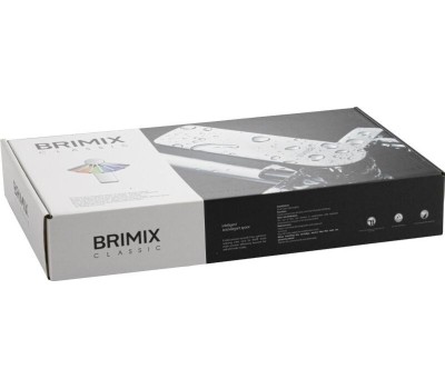 Смеситель для кухни BRIMIX 3274 Смеситель кухонный, шаровый, боковой, ручка с белой мозаикой, с гибким изливом БЕЛОГО цвета
