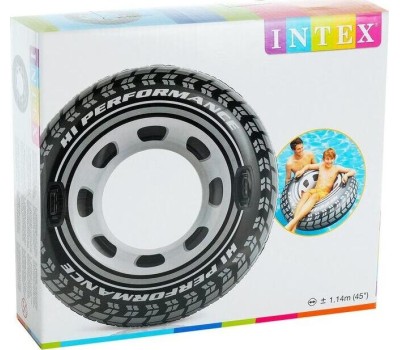 Круг для плавания INTEX Круг надувной для плавания с ручками 114 см. Колесо . (в коробке) Арт. 56268NP