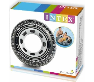 Круг для плавания INTEX Круг надувной для плавания с ручками 114 см. Колесо . (в коробке) Арт. 56268NP