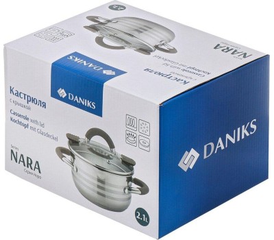 Кастрюля DANIKS GS-01413HY-16CA-2 Нара (397626) 2.1 л