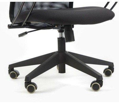 БЮРОКРАТ Кресло руководителя CH-607, на колесиках, сетка/ткань, серый/чёрный ch-607/dgrey