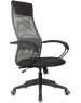 БЮРОКРАТ Кресло руководителя CH-607, на колесиках, сетка/ткань, серый/чёрный ch-607/dgrey