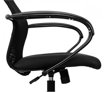 БЮРОКРАТ Кресло руководителя CH-607, на колесиках, сетка/ткань, серый/чёрный ch-607/dgrey