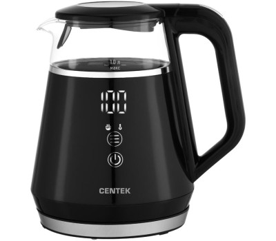Чайник электрический CENTEK CT-0019 (1л. стекло/пластик)