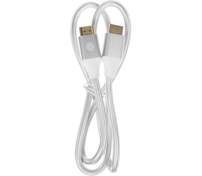 кабель CACTUS Кабель аудио-видео CS-HDMI.2.1-1 HDMI (m)/HDMI (m) 1м. позолоч.конт. серебристый