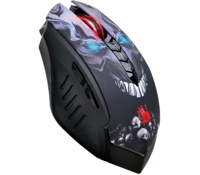 Мышь A4TECH Мышь Bloody R80 Plus Skull черный/рисунок оптическая 5000dpi беспров. USB 7but (R80 PLUS (SKULL))