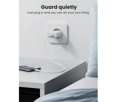 UGREEN Зарядное устройство CD122 (10133) USB-A QC 3.0 18W Fast Charger EU. Цвет: белый