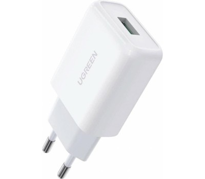 UGREEN Зарядное устройство CD122 (10133) USB-A QC 3.0 18W Fast Charger EU. Цвет: белый