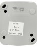 KRANZ Переключатель проходной IP54 о/у, серый мини