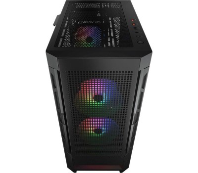 Cougar Airface RGB Black, 2х140мм + 1x120mm ARGB Fan, ARGB Fan Hub, без БП, черный, ATX