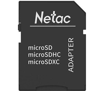Карта памяти NETAC Карта памяти microSDHC UHS-I U1 P500 Eco 16 ГБ, 90 МБ/с, Class 10, NT02P500ECO-016G-R, 1 шт., с адаптером