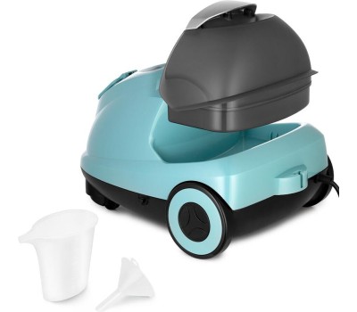 Пароочиститель KITFORT Пароочиститель КТ-9187, черный/бирюзовый