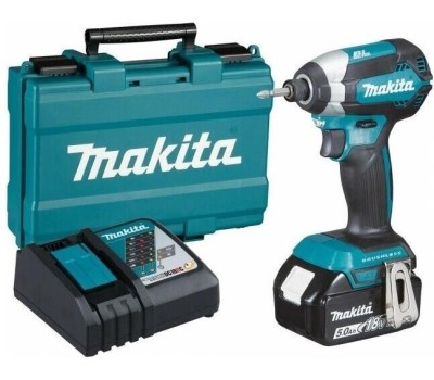 Ударный гайковерт MAKITA Ударный шуруповерт DTD153RT, 5Ач, с одним аккумулятором