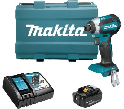 Ударный гайковерт MAKITA Ударный шуруповерт DTD153RT, 5Ач, с одним аккумулятором