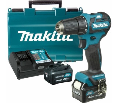 MAKITA Ударная дрель-шуруповерт HP332DWME, 4Ач, с двумя аккумуляторами