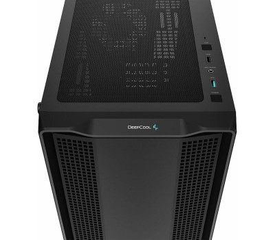 Корпус для ПК DEEPCOOL Корпус mATX CC360 ARGB, Micro-Tower, без БП, черный [r-cc360-bkapm3-g-1]