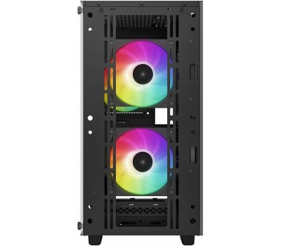 Корпус для ПК DEEPCOOL Корпус mATX CC360 ARGB, Micro-Tower, без БП, черный [r-cc360-bkapm3-g-1]