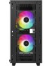 Корпус для ПК DEEPCOOL Корпус mATX CC360 ARGB, Micro-Tower, без БП, черный [r-cc360-bkapm3-g-1]
