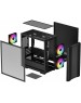 Корпус для ПК DEEPCOOL Корпус mATX CC360 ARGB, Micro-Tower, без БП, черный [r-cc360-bkapm3-g-1]