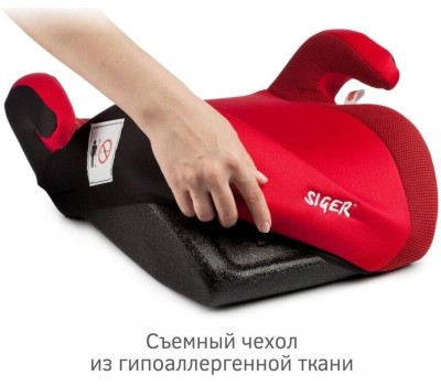Автокресло детское SIGER УУД Мякиш Плюс гр.III, красный