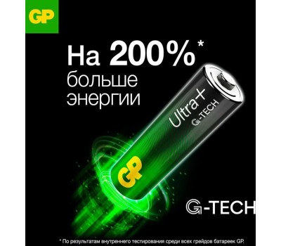 Батарейки GP AA Батарейка Ultra Plus Alkaline 15AUPA21-2CRB8, 8 шт