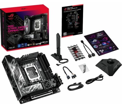 Материнская плата ASUS Материнская плата ROG STRIX Z890-I GAMING WIFI LGA1851 mini-ITX 2xDDR5 PCIEx16 2xM.2 2xThunderbolt USB-C HDMI 2.5GLAN Wi-Fi 7