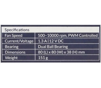 ARCTIC Case fan S8038-10K (4 Pack) ACFAN00291A
