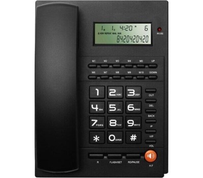 Телефон проводной RITMIX RT-420 Black