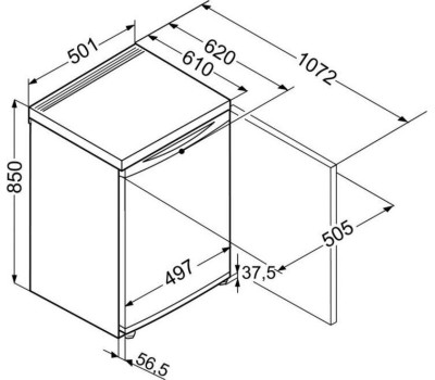 Холодильник LIEBHERR T 1400-20001